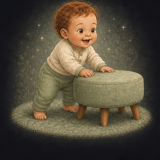 Storybook one-year-old avatar becoming mobile